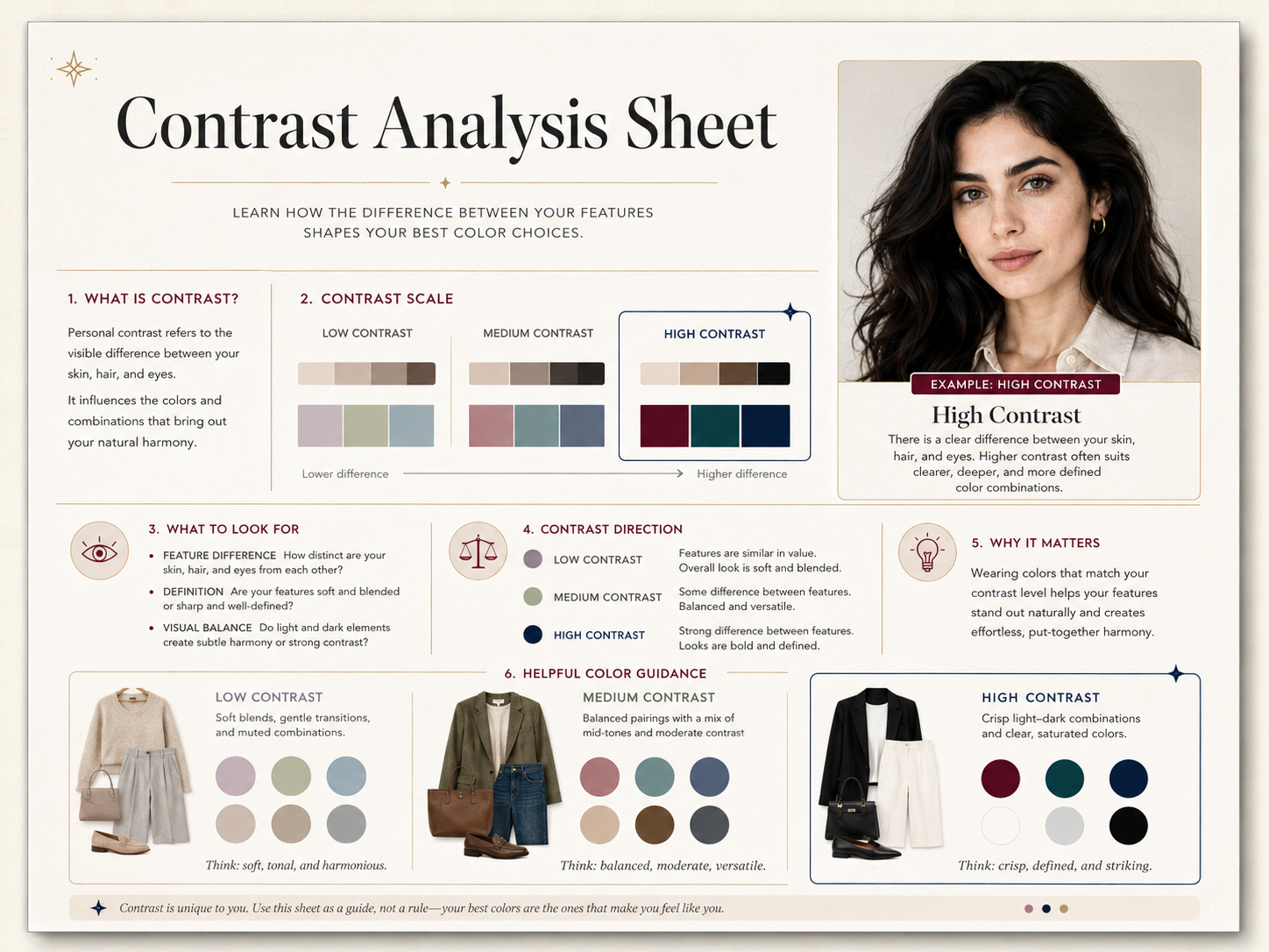 Contrast Analysis Sheet preview